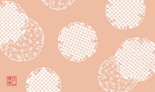 11.雪輪 染の三喜＊和柄名刺注文和柄名刺なら京都発の名刺ブランド 和札