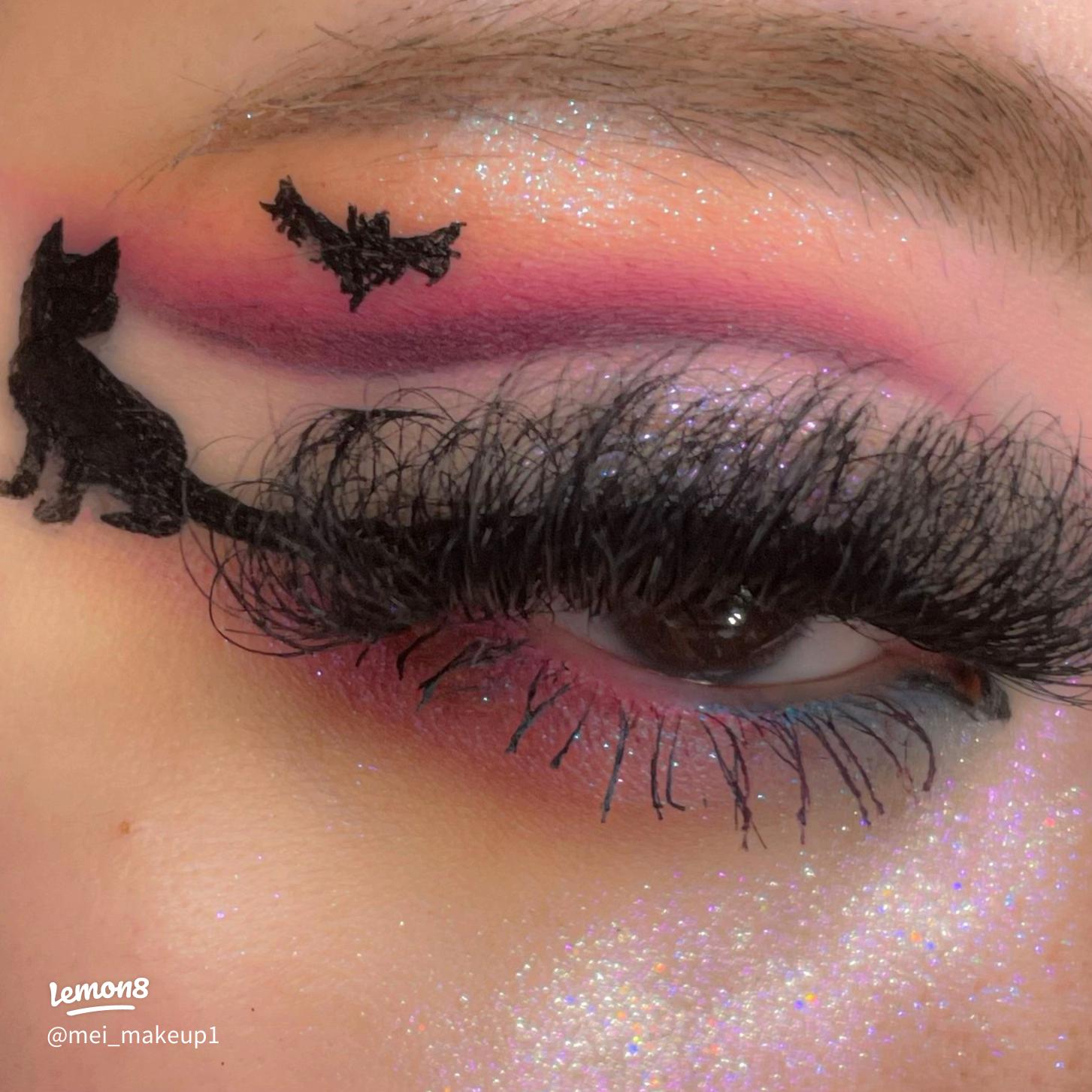 Halloween👻~ 黒猫メイク🐈‍⬛🖤halloweenhalloweenmakeupハロウィンハロウィンメイクメイクアップコスプレ