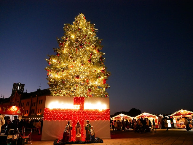 函館の赤レンガ倉庫でクリスマスファンタジーを体験する旅旅行プランは旅色で
