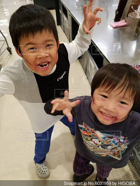 200円でハロウィンメイク♡会社員夫婦 1歳差年子8人育児