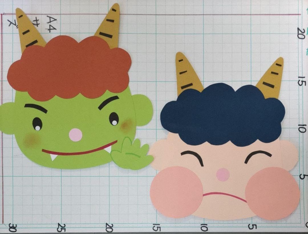 壁面飾り♪特大 ２月 節分♪ 豆まき♪ 鬼さん 雑貨・その他 IORI☆プロフィールをご一読ください☆ 通販 6545169Creema クリーマ