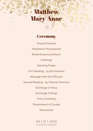 人前式とは人前式の式次第例 わたしたちの人前結婚式 人前式