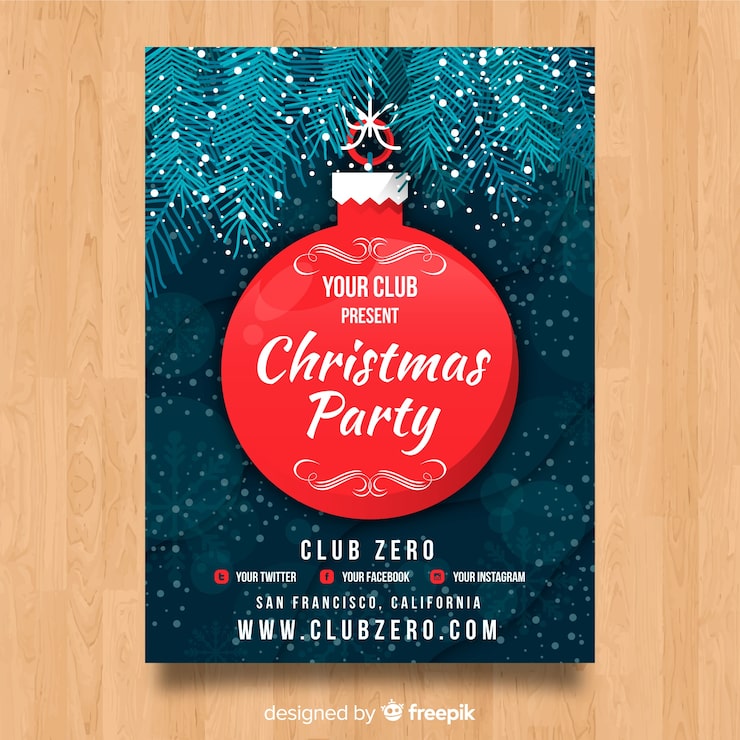 クリスマスの招待状テンプレートでおしゃれなインビテーションカードデザインを無料で作成！Canva