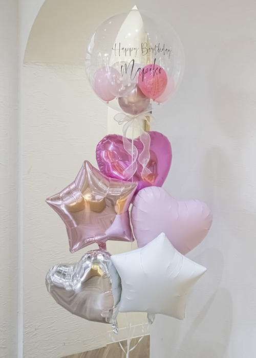 浮かせてお届け 膨らませてお届け お誕生日やお祝いの飾りに