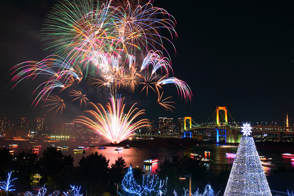 レインボー花火で素敵なクリスマスイヴナイト in お台場 – 湾岸新聞