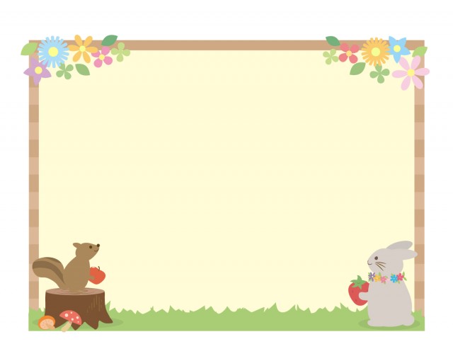 春の花 フレームのイラスト素材FYI04632196ストックフォトの Qlean Market キュリンマーケット