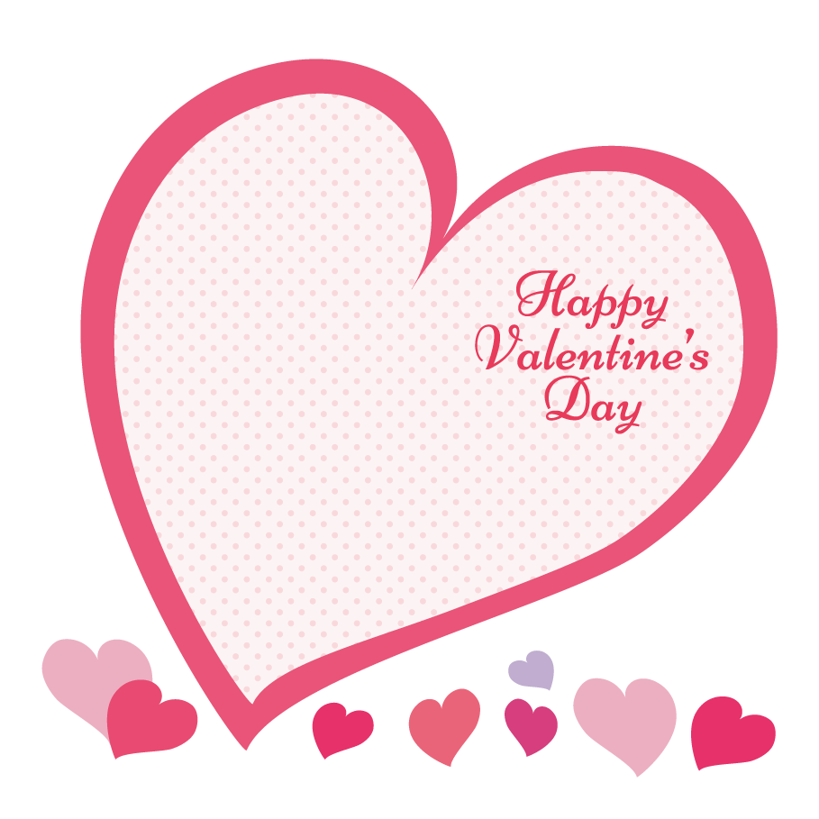 バレンタインのイラストNo.123『バルーンフレーム』 無料のフリー素材集 花鳥風月