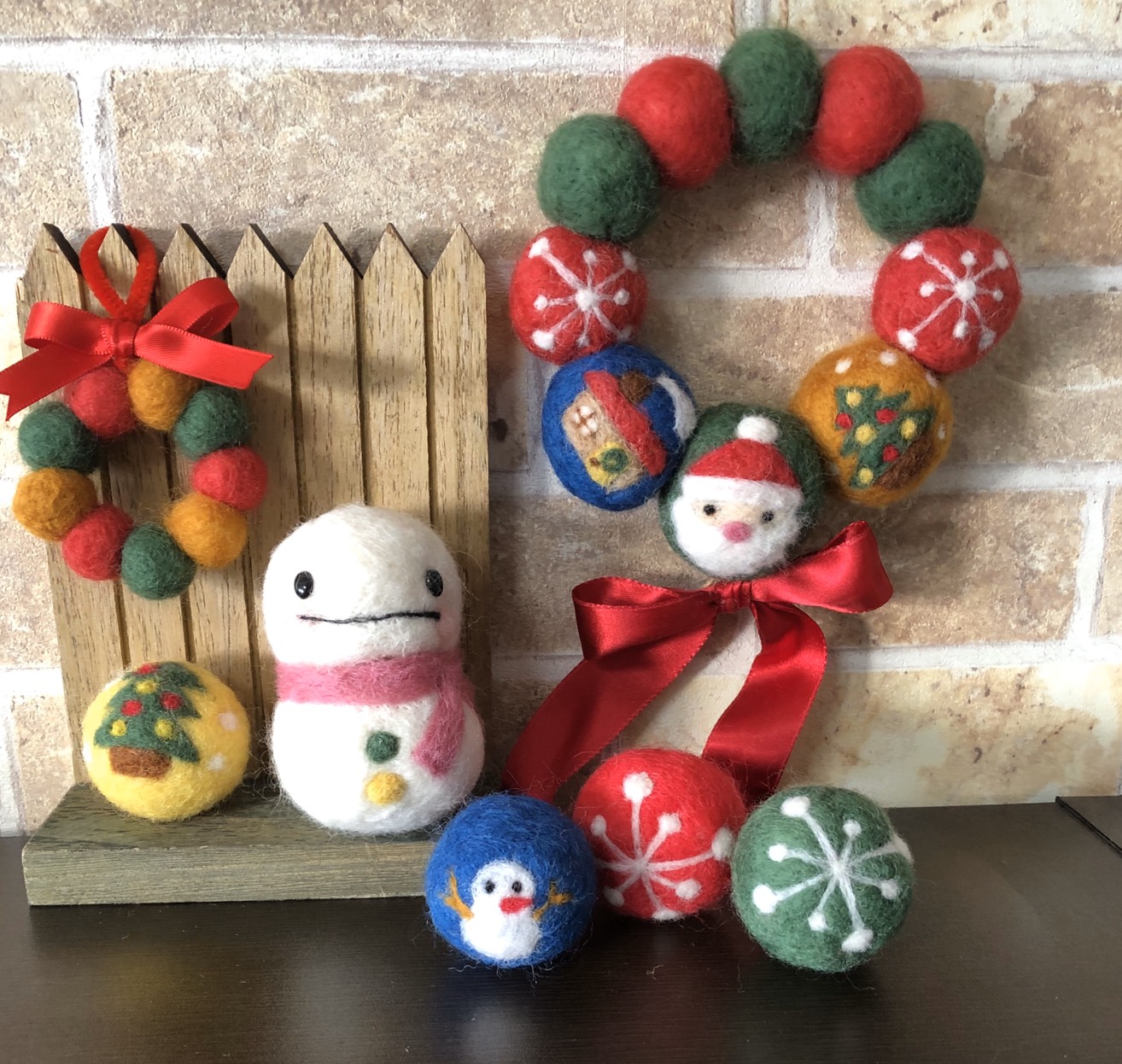 ウールフェルトオーナメントセット 