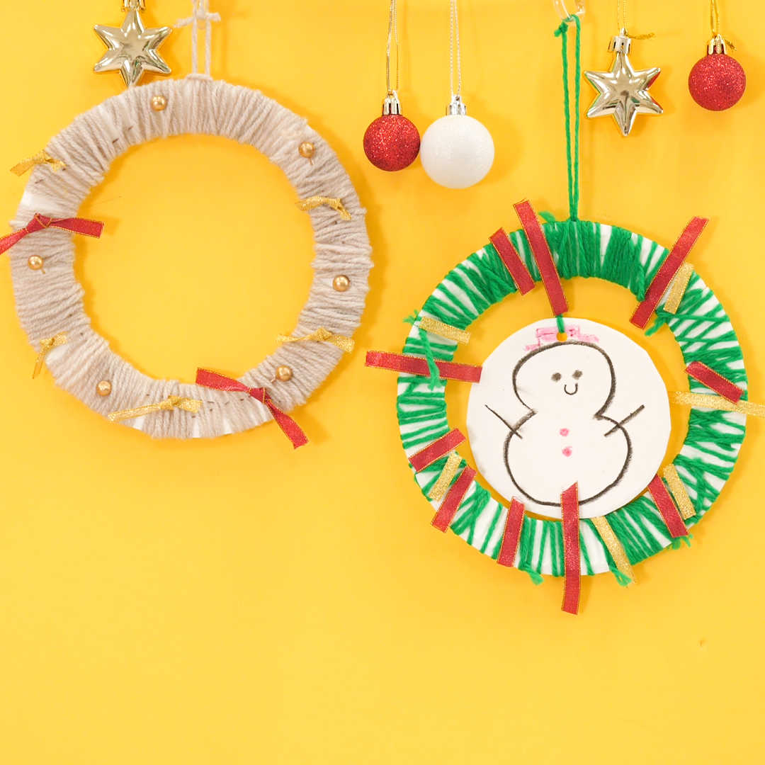 小学生向け簡単かわいい手作り”クリスマスリース”アイディア8選と作り方！ 子供クリスマス工作！- Let's Teach English atHome, Shall We