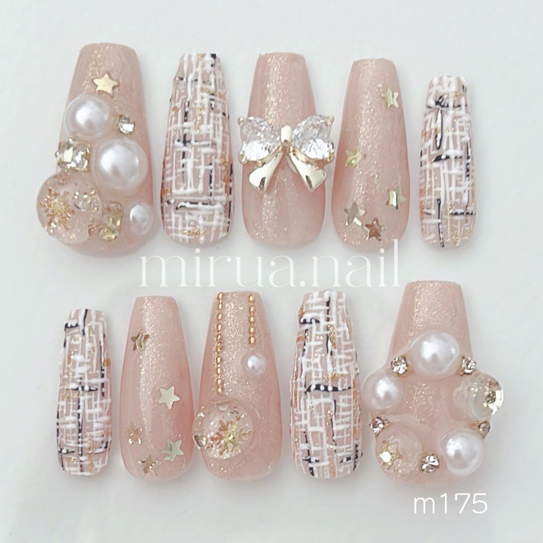 サンタさん ネイルチップ ロングバレリーナ 24枚入り 雪の結晶 ジェルネイル ネイルチップ クリスマス ネイルチップ ロング バレリーナLINEブランドカタログ