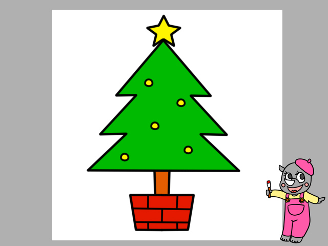 クリスマスツリーのイラスト – かわいいフリーイラスト素材 - イラストたうん