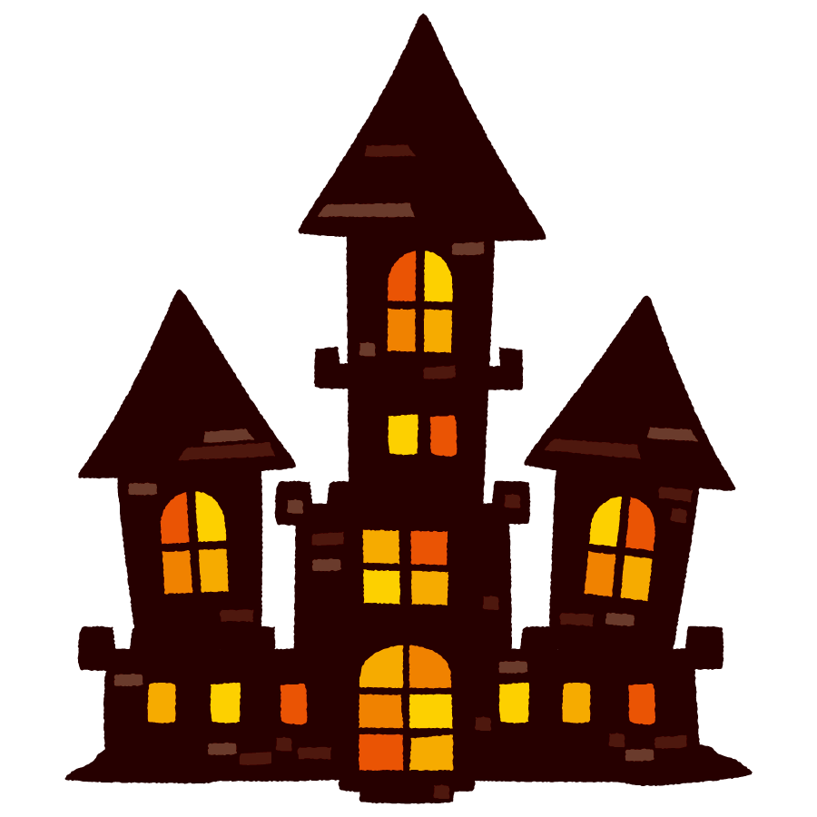 ハロウィン城のシルエットのイラスト素材69455954- PIXTA