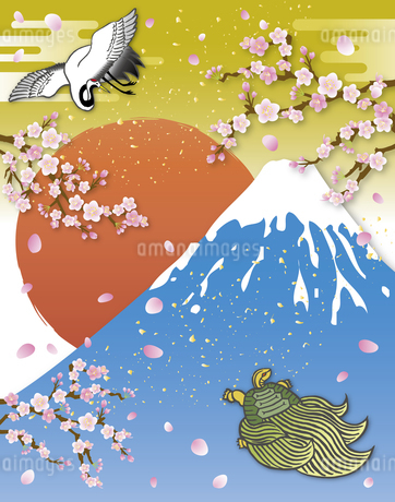 イメージ、正月、元旦、おせち、お節料理、縁起物、梅、重箱、伊勢海老、年賀状、謹賀新年、賀正、初春、新年、日本 - イラスト作品紹介イラスト ＆写真のストックフォトwaha ワーハ