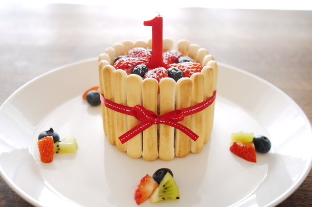 人気♡ナチュラルミニクレイケーキ☆1歳誕生日 誕生日ケーキ 自宅撮影 1歳以外でも承ってます♪ 雑貨・その他 エレナ 通販18347452Creema クリーマ