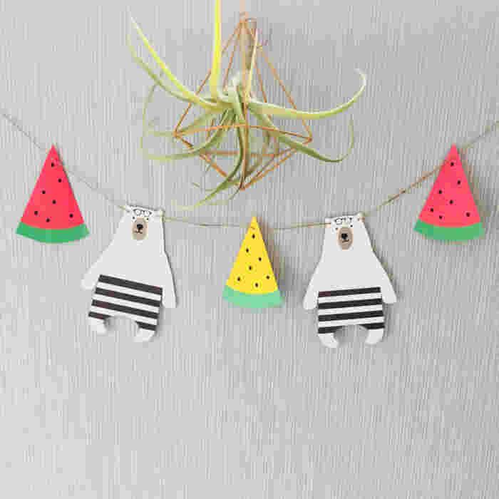 壁面飾り 夏 7月 8月 夏祭り 切り絵 maru.壁面工房 通販 10095788Creema クリーマ