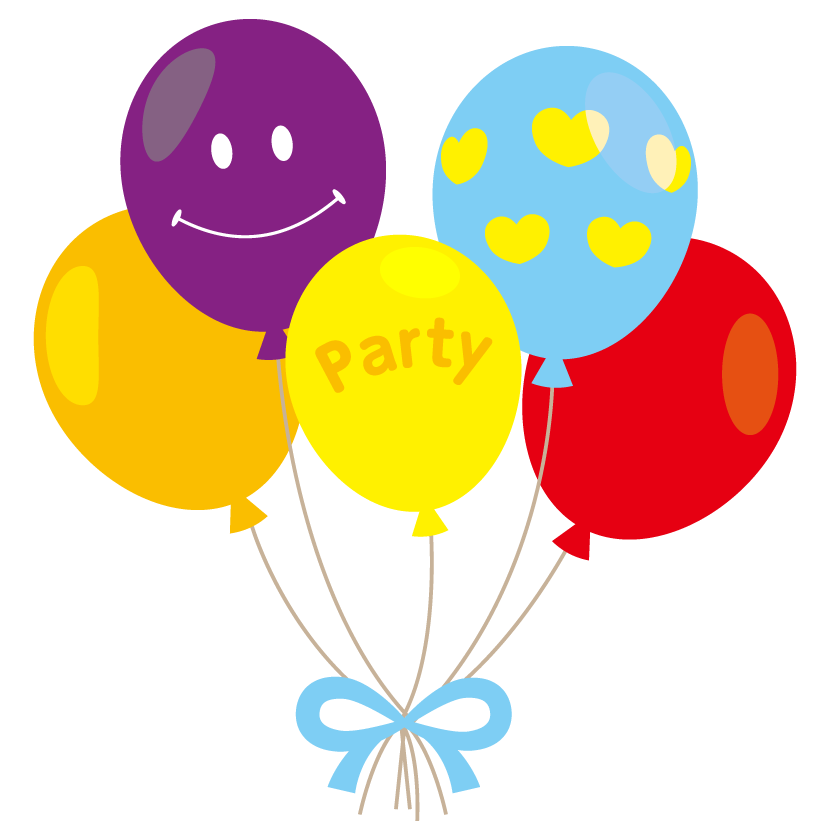 風船と桜の花・ガーランドのフレーム 卒業・入学などの春のお祝いにピッタリなかわいいイラスト無料イラスト素材TemplateBox