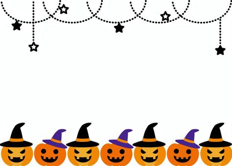 可愛いイラスト無料ハロウィン 背景 オレンジ − free illustration Halloween background orangeイラストダウンロード
