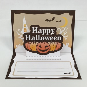 UP WITH PAPERハロウィンポップアップ グリーティングカード蜘蛛×ケーキハロウィン雑貨,ハロウィンカード,ポップアップ雑貨ロビン