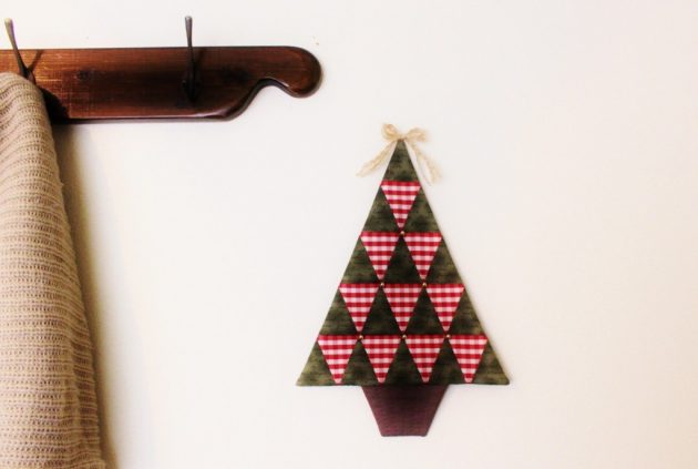 布の手作りクリスマスオーナメント。ひとり手作り子育て部。×hananotane