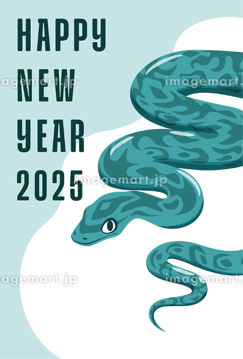 巳年年賀状 かっこいい金の蛇のシルエットイラスト - No: 25704511無料イラスト・フリー素材なら「イラストAC」