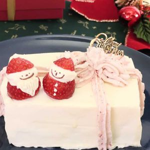 子供と作る簡単2種類のクリスマスケーキ