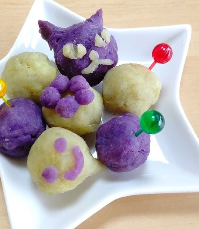 おばけかぼちゃのハロウィンコロッケ : cafeごはん。ときどきおやつ