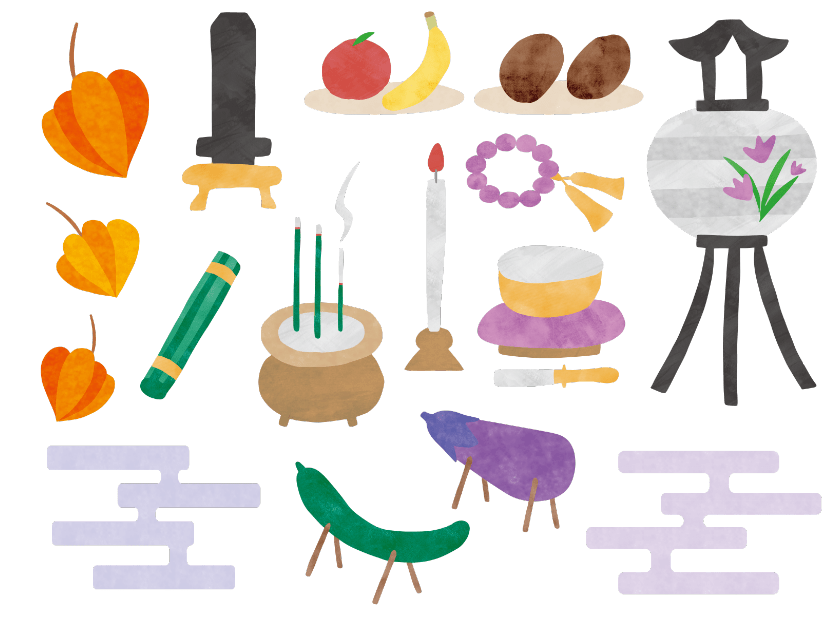 お盆イラスト素材無料素材ならフリービーAC