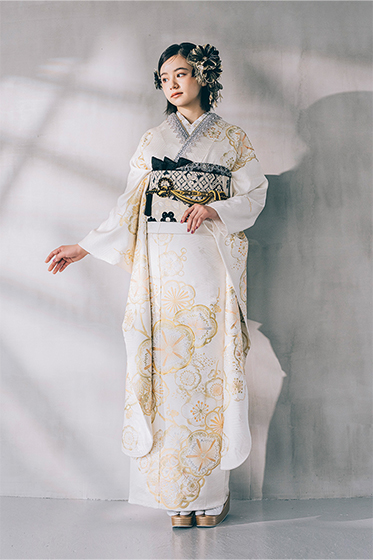 レトロモダンの振袖で成人式スタッフブログ福島市写真館フォトスタジオ若葉