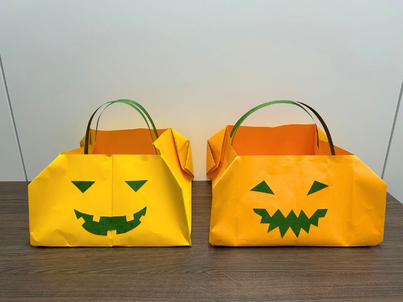 ハロウィン工作：画用紙で作るカボチャのアイデア