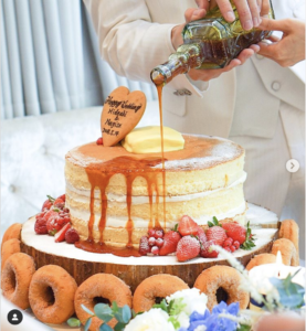 こだわり全開！「一段ウエディングケーキ」の最旬デザイン集 卒花実例 ゼクシィ