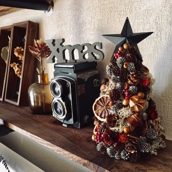 100均 クリスマス飾りのおしゃれなアレンジ・飾り方のインテリア実例RoomClip ルームクリップ