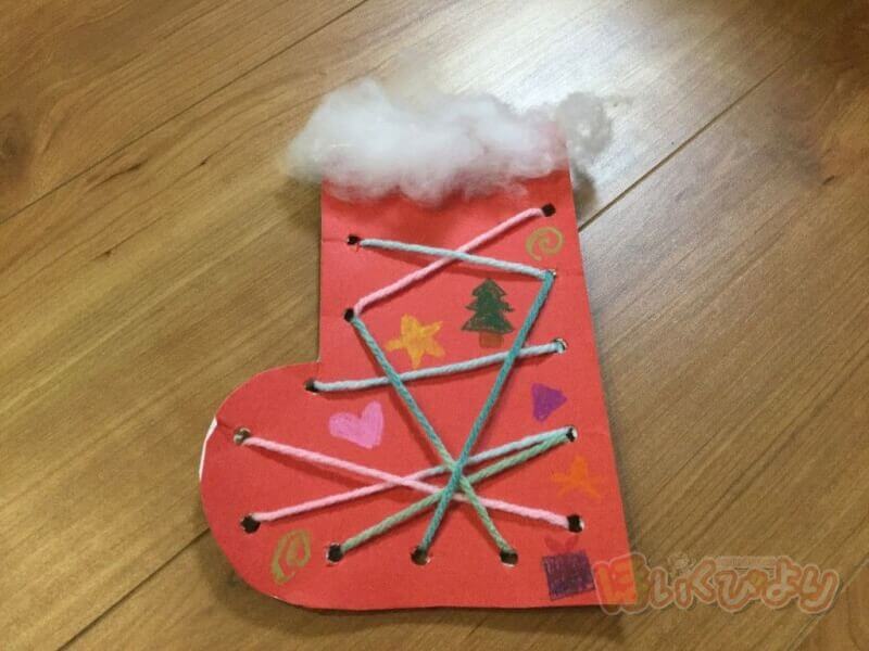 クリスマスブーツ製作TikTok