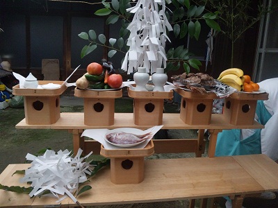 神饌 お供え物 について―地鎮祭上棟祭新宅祭神棚祭など―