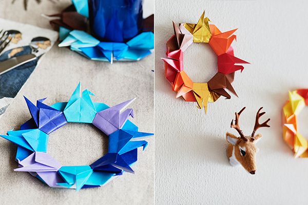 折り紙 しめ縄リース Origami Shimenawa Wreath Sacred rope- YouTube