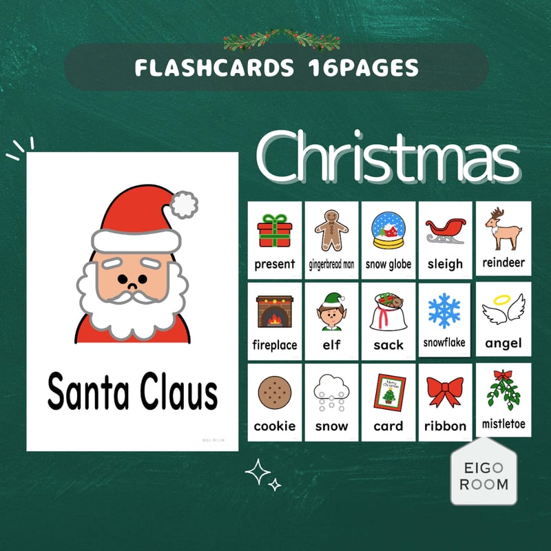 クリスマスカード・サンタとトナカイとプレゼント」ダウンロードかわいい無料イラスト 印刷素材.net