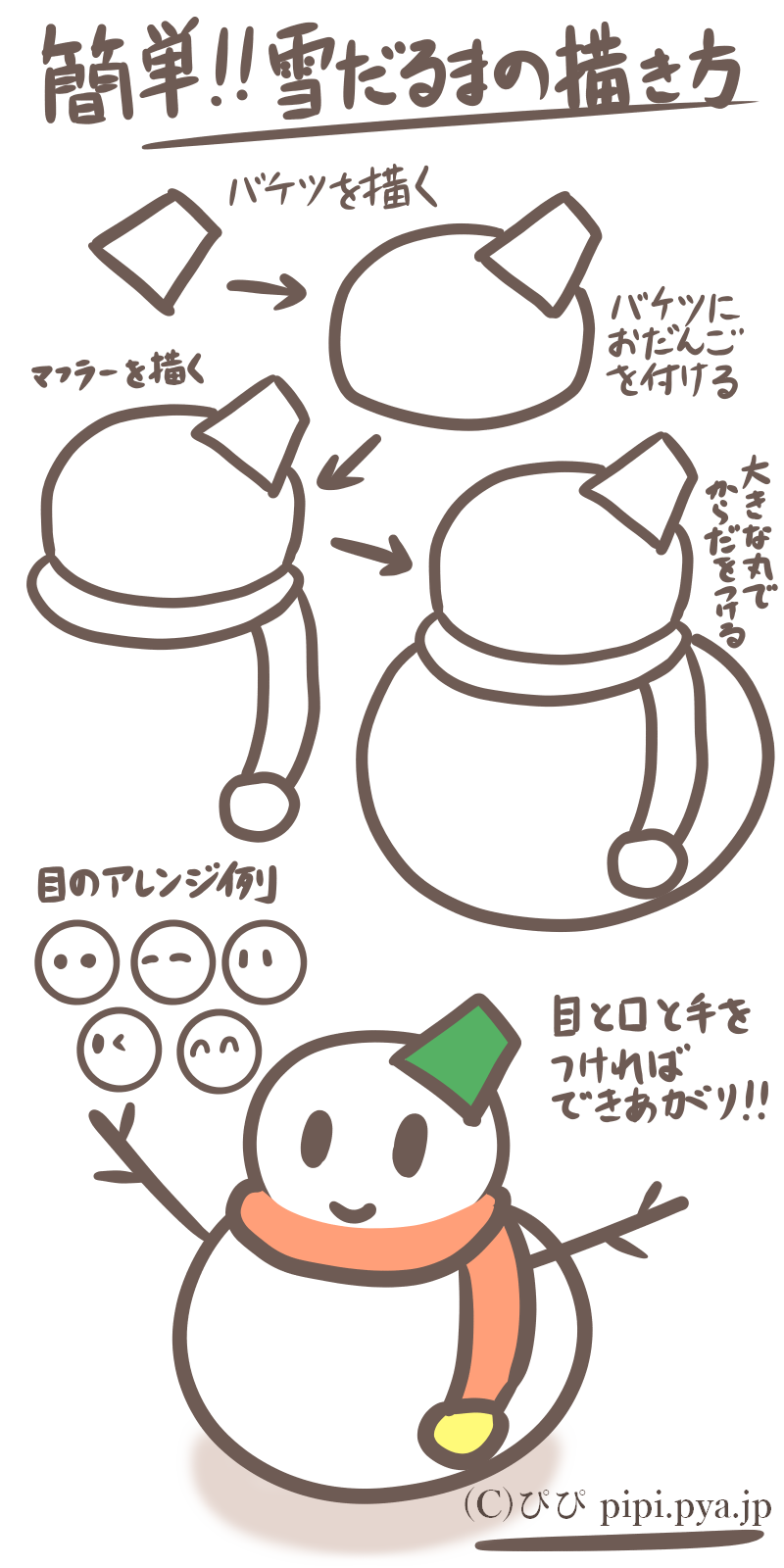 クリスマスツリーの簡単イラストの描き方！ゆっくり解説 クリスマス