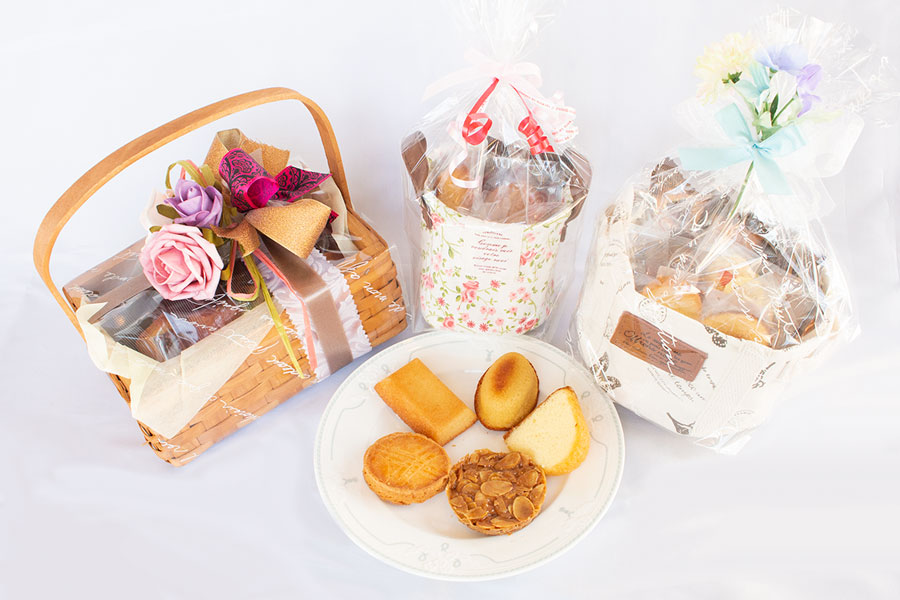 包装部：ラッピング方法＞バリエーション＞かごアレンジ