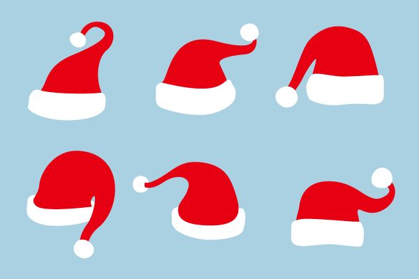 サンタの帽子のイラスト - 無料イラストのIMT 商用OK、加工OK