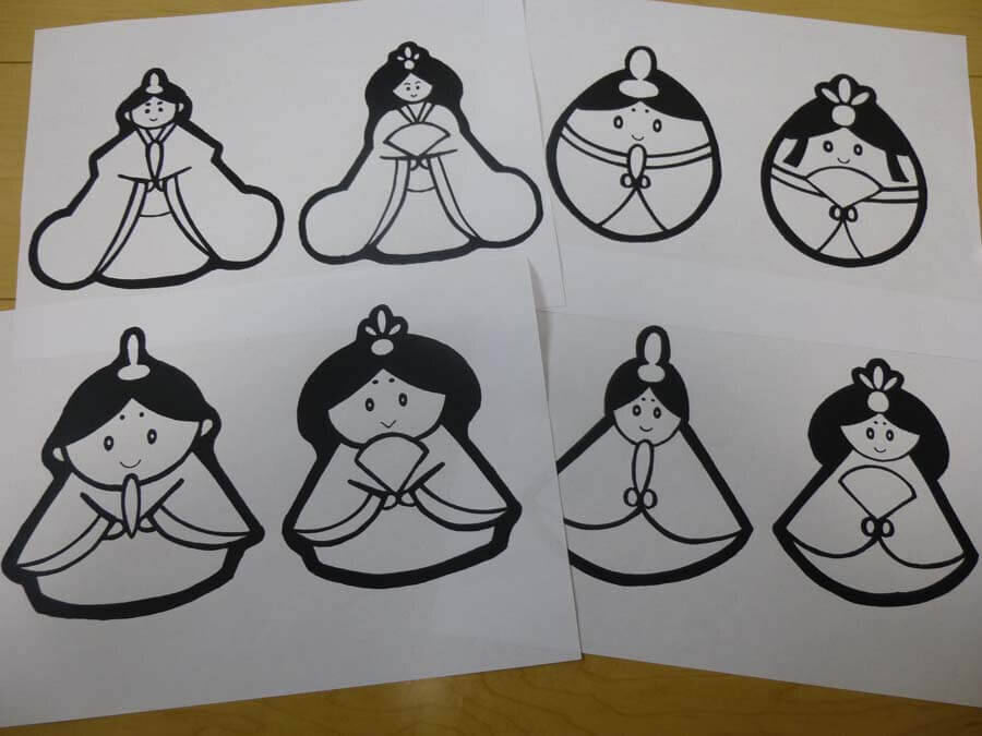 壁面飾り ひな祭り おひな様 ひな飾りA-2 - 壁飾り屋さん UZUCHANN'S GALLERYminne byGMOペパボ国内最大級のハンドメイド・手作り通販サイト