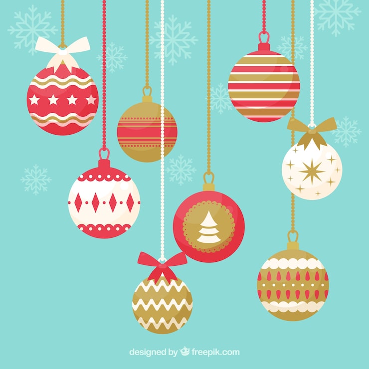 クリスマスオーナメント おしゃれなクリスマスイラスト無料 フリー86774素材Good