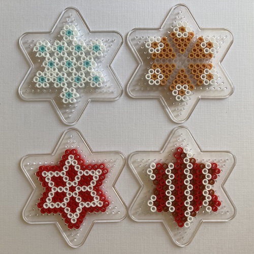 アイロンビーズ パーラービーズ でクリスマスオーナメントを☆クリスマスツリー - MI-YU☆のアイロンビーズアトリエ～perlerbeadsdesign～