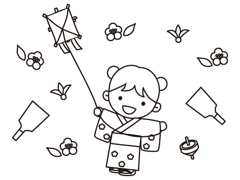 正月遊びイラスト無料イラスト・フリー素材なら「イラストAC」