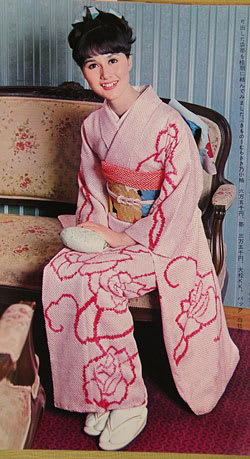 ♪少し昔の振袖鶴