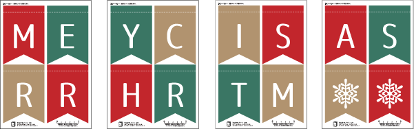 クリスマス ガーランド 手作り フェルトや折り紙飾り 型紙作り方