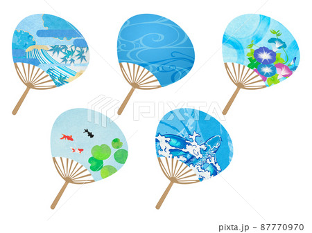 みんなのうちわ製作アイデア集〜夏や夏祭りで楽しめそうな製作遊び〜保育と遊びのプラットフォーム ほいくる