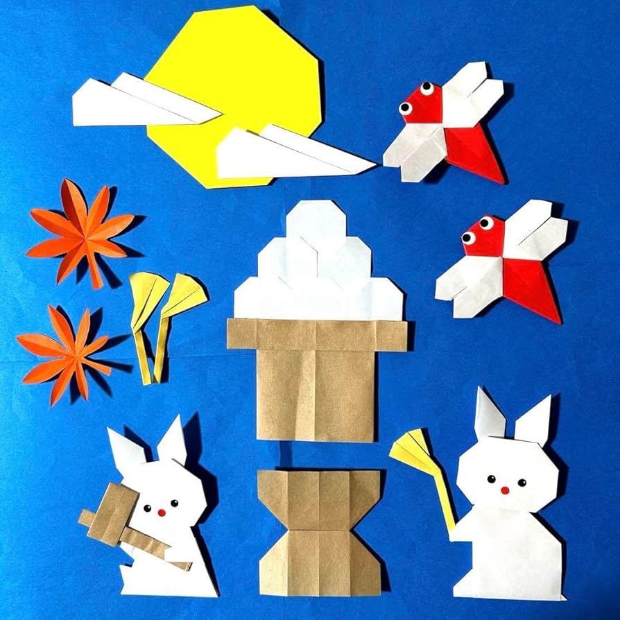 折り紙で飾り付け！子どもと一緒にできるお月見リースの作り方 十五夜4yuuu