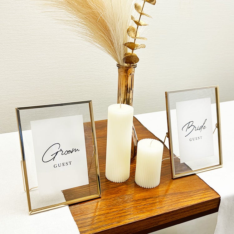 結婚式の受付の飾り参考画像！ウェルカムスペースは結婚式の第一印象に