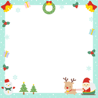 雪の結晶のメッセージカード３：イラスト無料