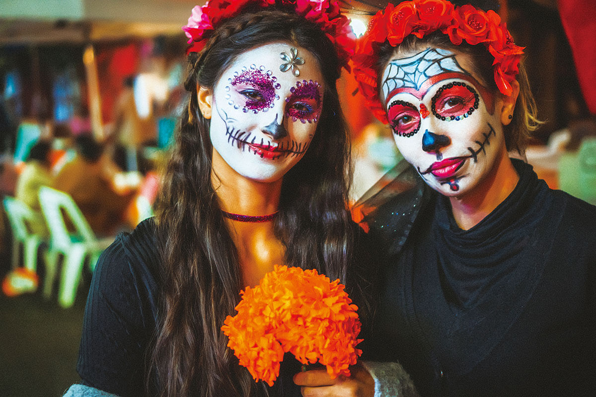 ハロウィン ガーランド クモ メキシコ製 死者の日 飾り 紙製 ハロウィン