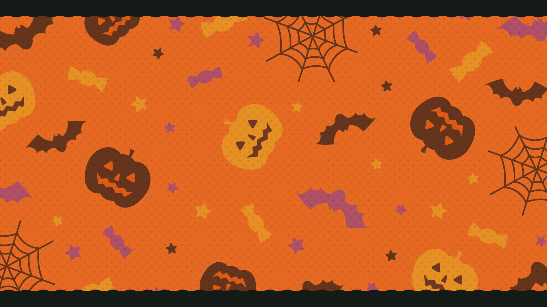 ハロウィン背景1・横 透過 ：イラスト無料